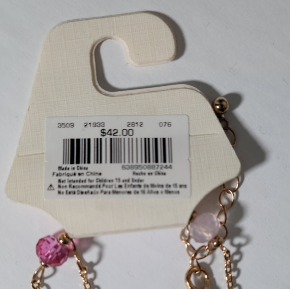 🔥NWT🔥 Van Heusen Double Layered Gold Toned Necklace - Picture 2 of 4